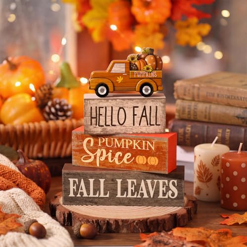 4 Pcs Fall Table Decor (Fall Leaves)