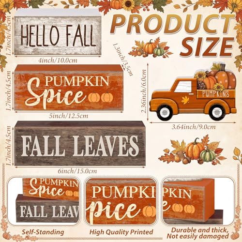4 Pcs Fall Table Decor (Fall Leaves)