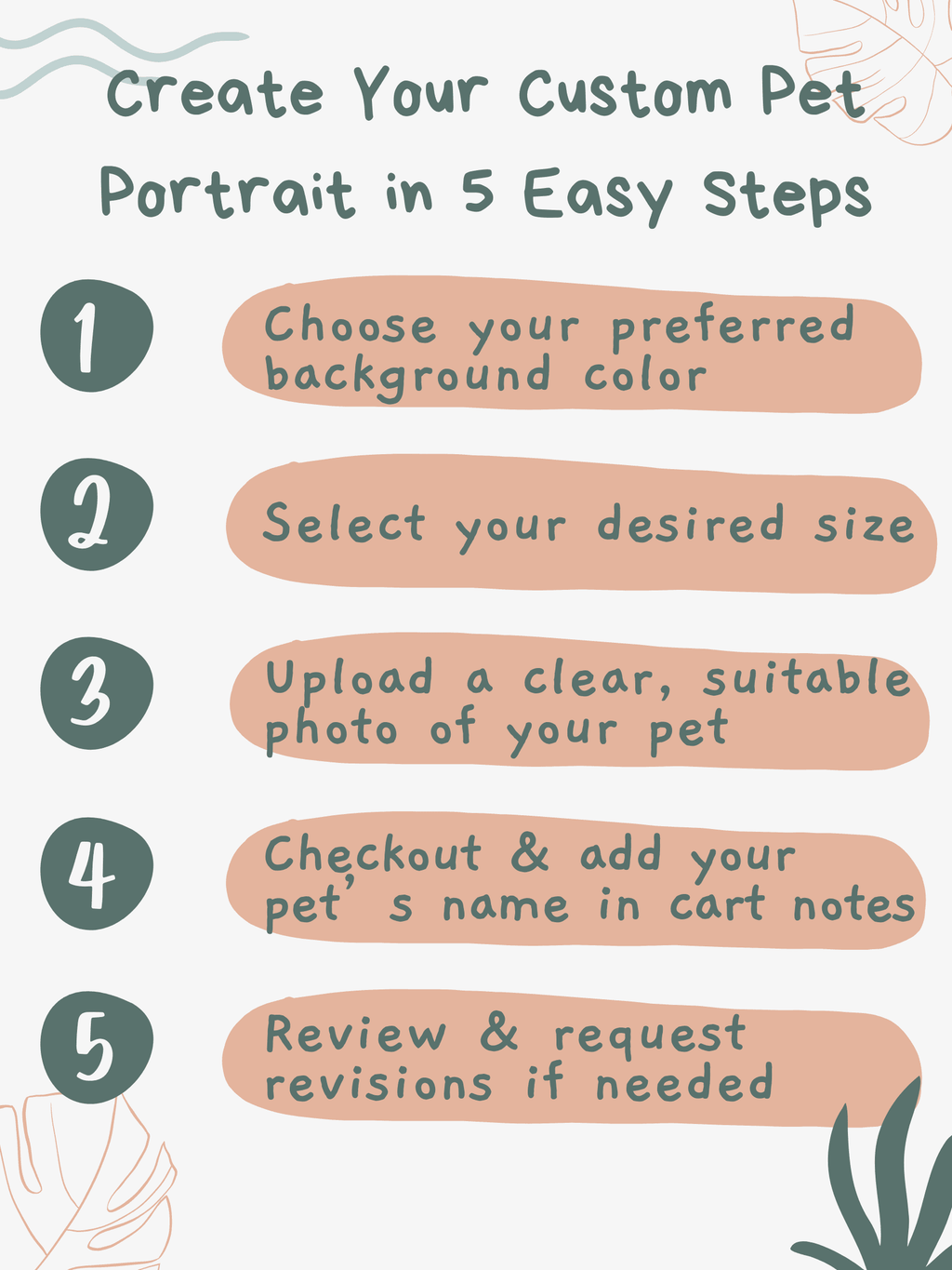 Premium Textured Custom Pet Portrait with Name(One Pet)