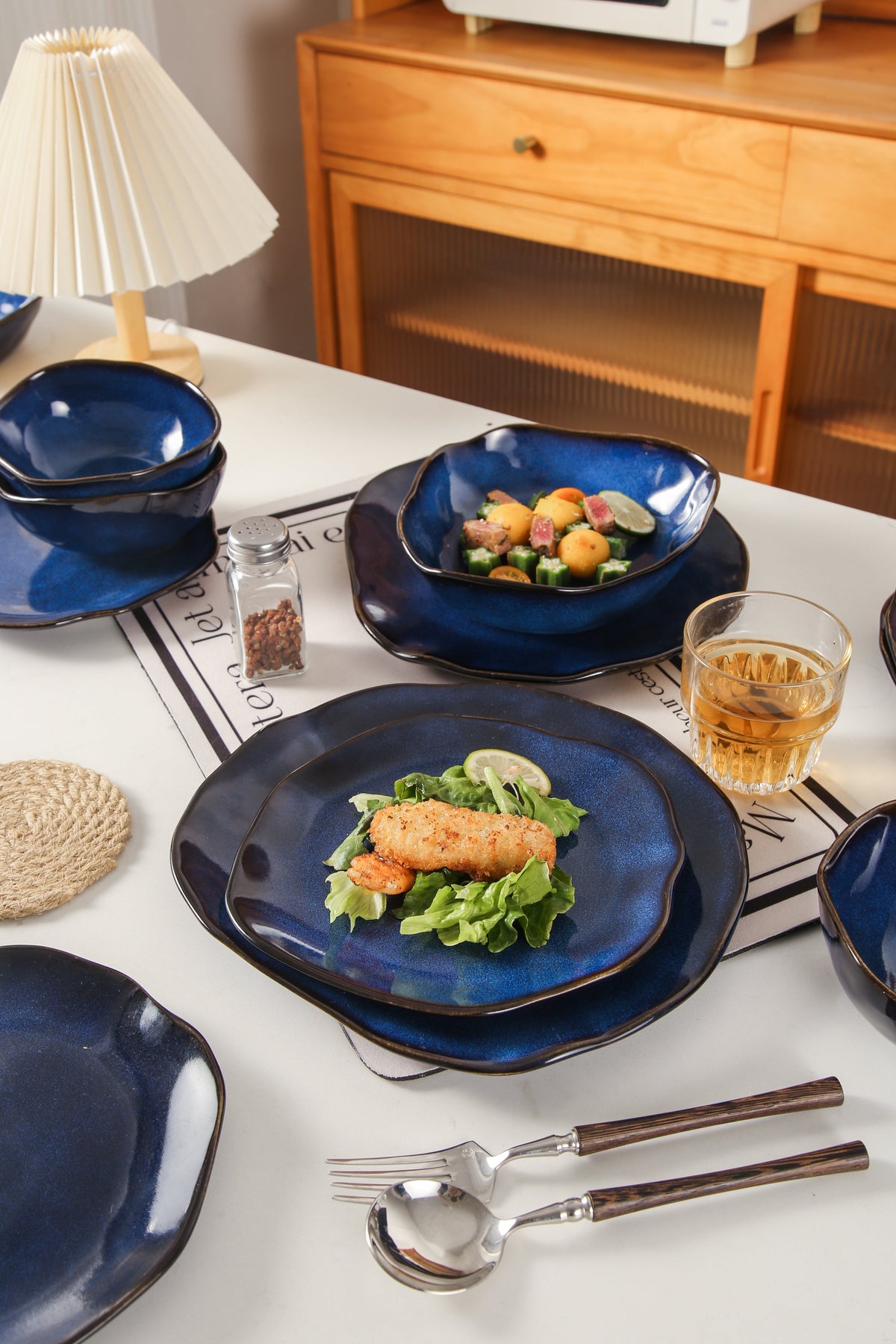 Ocean Blue  Organic Dinnerware Set