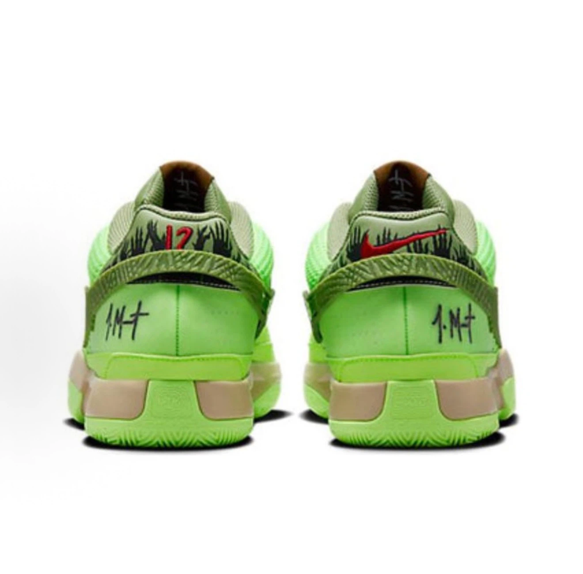 Nike Ja 1 "Zombie Green" Basketball Shoes, Men Halloween Lime Green Zombie Sneakers