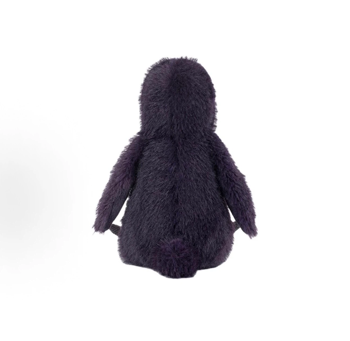 Cute Dark Purple Crow Plush Toy, Fluffy Raven Stuffed Animal, Halloween Decor Soft Plush Gift